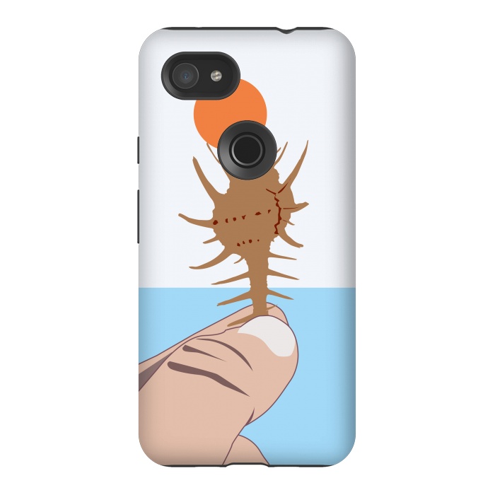Pixel 3AXL StrongFit Sun On The Conch by Creativeaxle