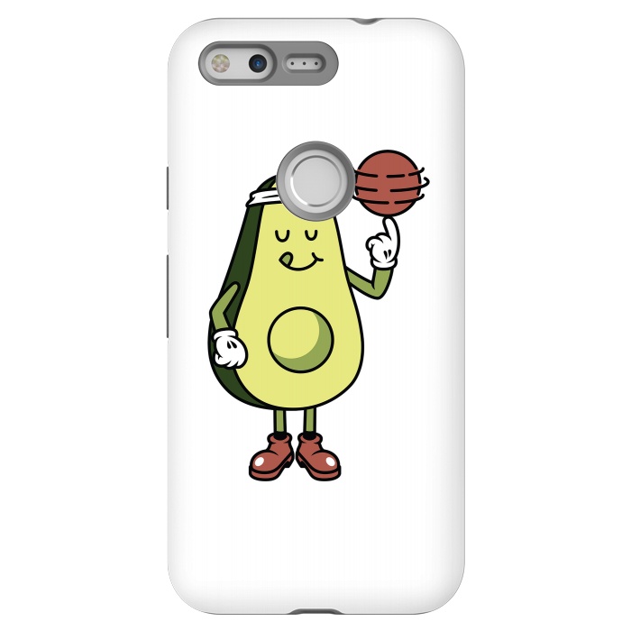 Pixel StrongFit Avocado Playing Ball by Afif Quilimo