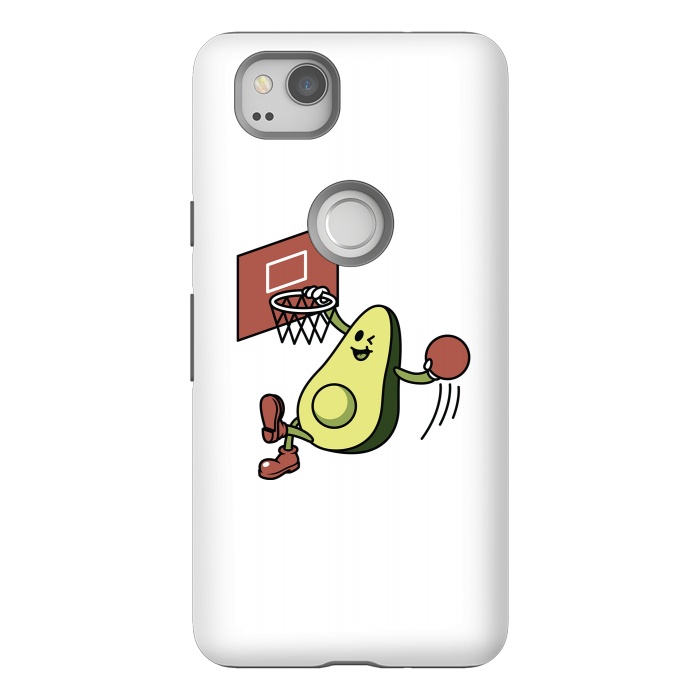 Pixel 2 StrongFit Avocado Playing Basketball by Afif Quilimo