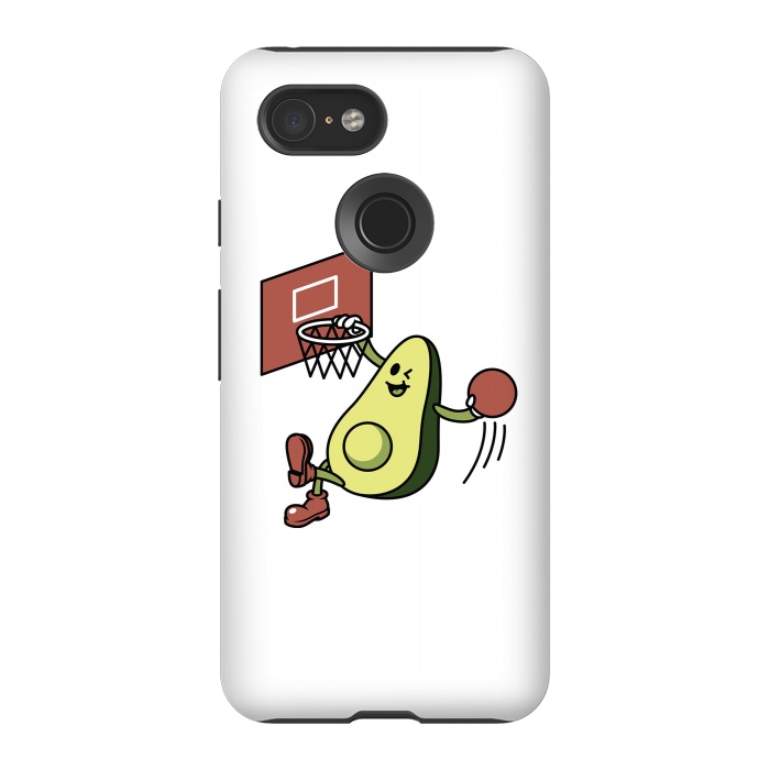 Pixel 3 StrongFit Avocado Playing Basketball by Afif Quilimo