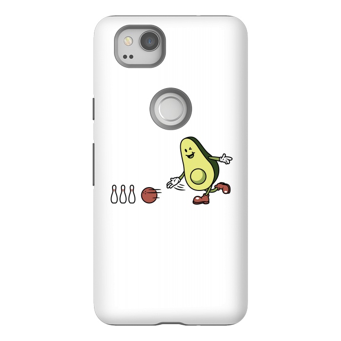 Pixel 2 StrongFit Avocado Playing Bowling by Afif Quilimo