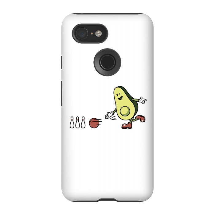 Pixel 3 StrongFit Avocado Playing Bowling by Afif Quilimo