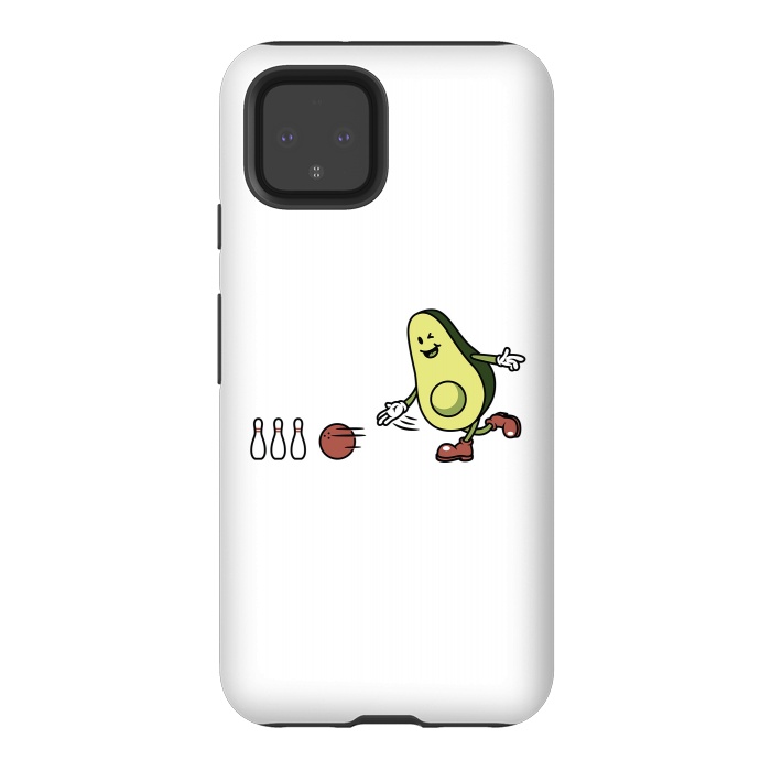 Pixel 4 StrongFit Avocado Playing Bowling by Afif Quilimo