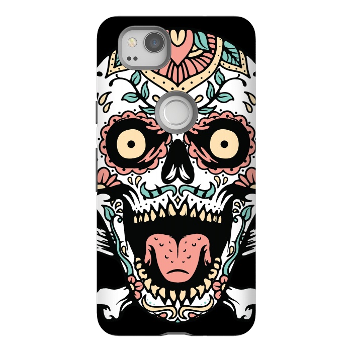 Pixel 2 StrongFit Mexican Skull 1 by Afif Quilimo