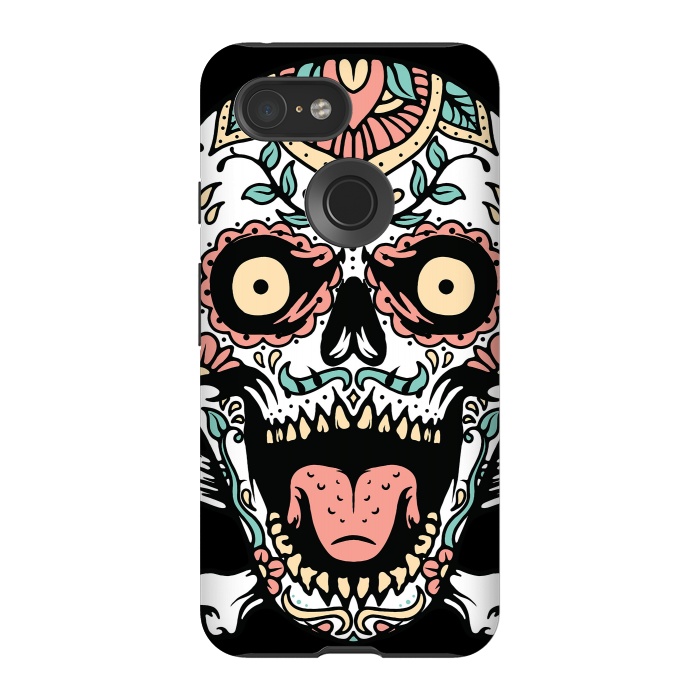 Pixel 3 StrongFit Mexican Skull 1 by Afif Quilimo