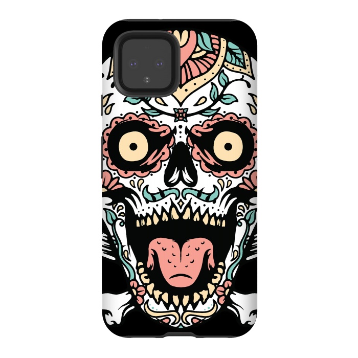 Pixel 4 StrongFit Mexican Skull 1 by Afif Quilimo