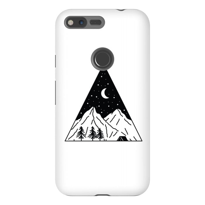 Pixel XL StrongFit Night Camping Triangle by Afif Quilimo