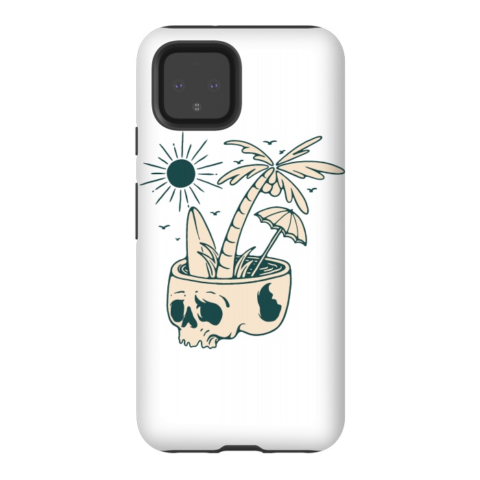 Pixel 4 StrongFit Skull Summer 1 by Afif Quilimo