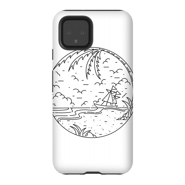 Pixel 4 StrongFit Beach and Ship by Afif Quilimo