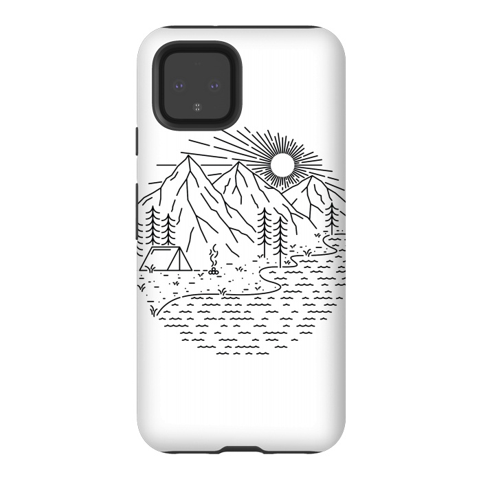 Pixel 4 StrongFit Beautiful Place for Camping by Afif Quilimo