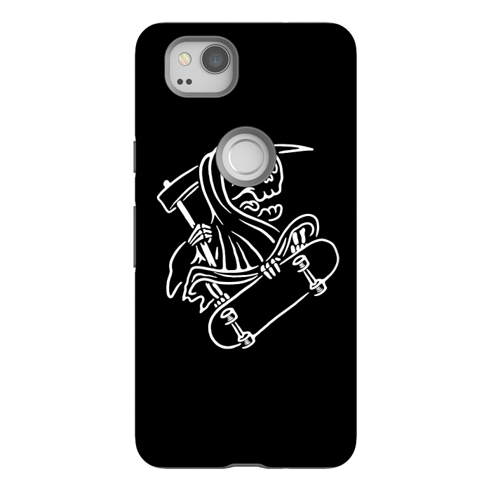 Pixel 2 StrongFit Grim Reaper Skateboarding by Afif Quilimo