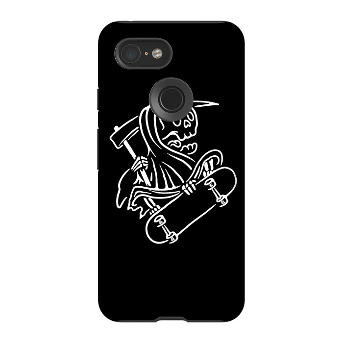 Pixel 3 StrongFit Grim Reaper Skateboarding by Afif Quilimo