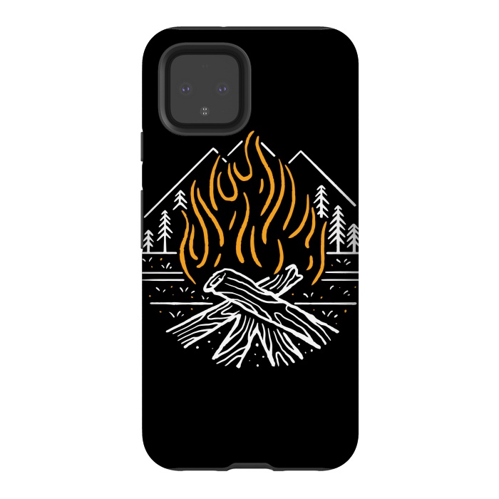Pixel 4 StrongFit Campfire by Afif Quilimo