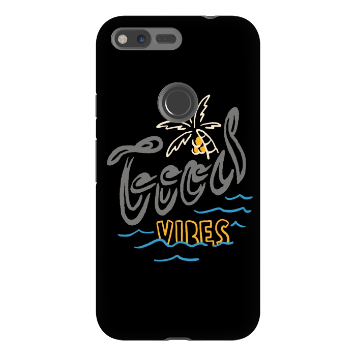 Pixel XL StrongFit Good Vibes Typo 1 by Afif Quilimo
