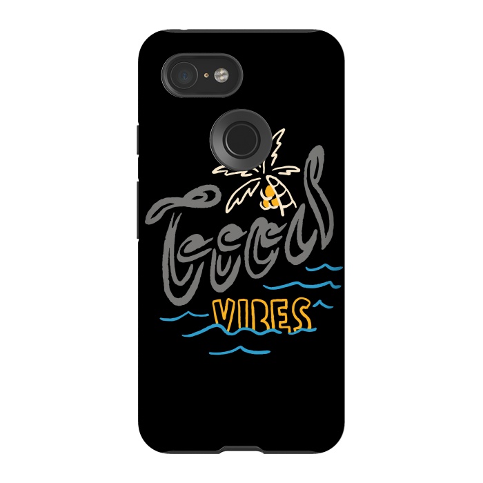 Pixel 3 StrongFit Good Vibes Typo 1 by Afif Quilimo