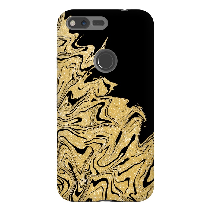 Pixel XL StrongFit Gold marble by Jms