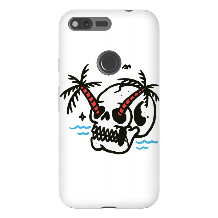 Pixel XL StrongFit Skull Coconut Trees by Afif Quilimo