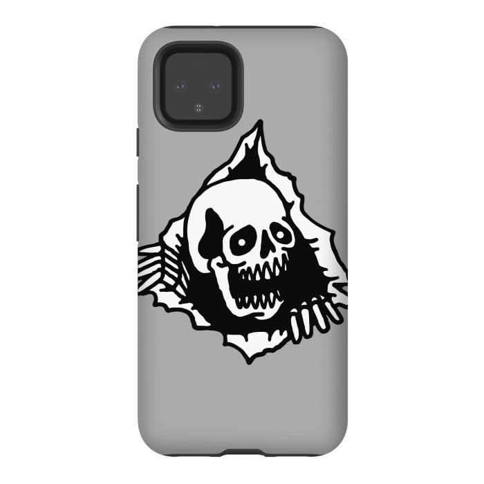 Pixel 4 StrongFit Skull Tearing up 2 by Afif Quilimo