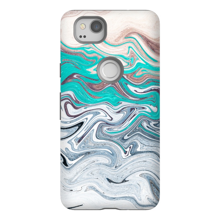 Pixel 2 StrongFit The liquid marble beach by Steve Wade (Swade)