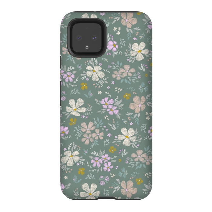 Pixel 4 StrongFit Spring Bouquet by Tishya Oedit