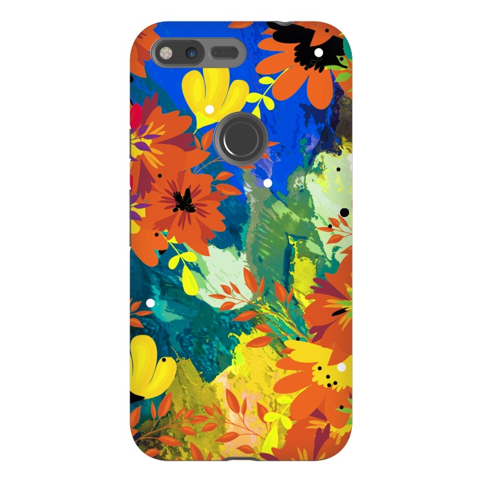 Pixel XL StrongFit Yellow foresf flowers by Josie