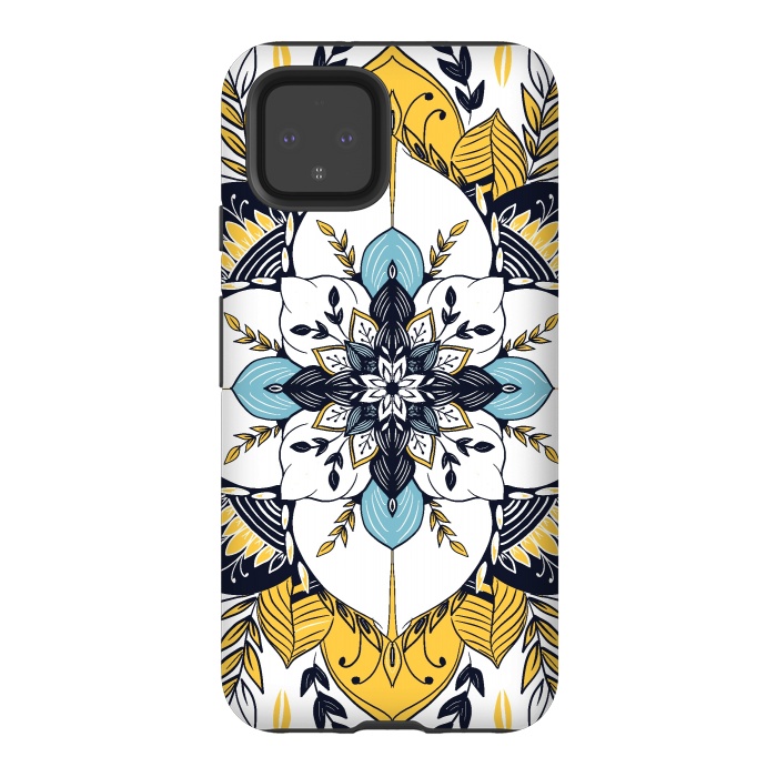 Pixel 4 StrongFit Stained Glass Boho by Rose Halsey