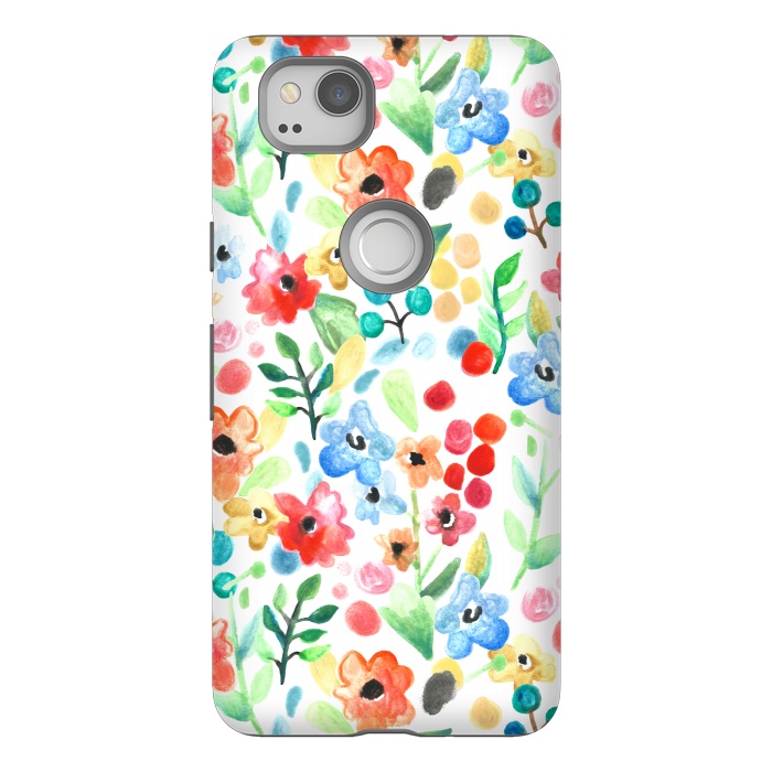 Pixel 2 StrongFit Flourish - Watercolour Floral by Tangerine-Tane