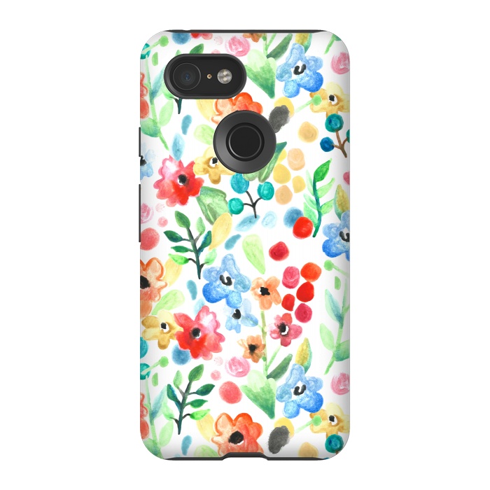 Pixel 3 StrongFit Flourish - Watercolour Floral by Tangerine-Tane
