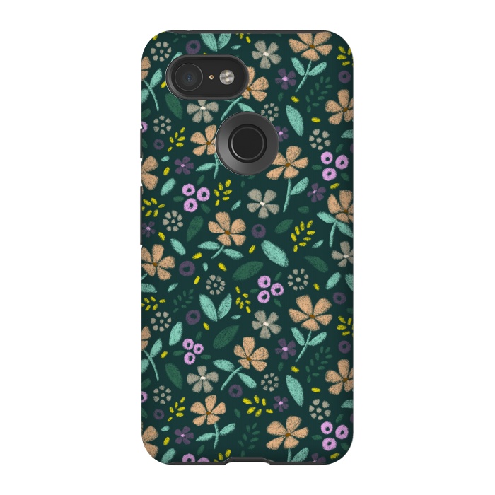 Pixel 3 StrongFit Wildflowers by Tishya Oedit