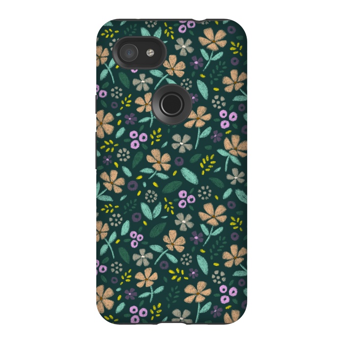 Pixel 3AXL StrongFit Wildflowers by Tishya Oedit