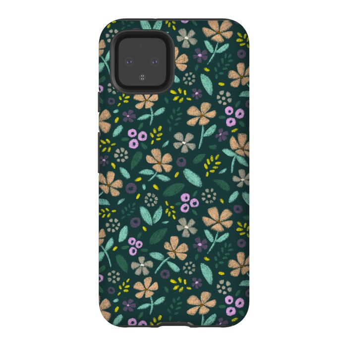 Pixel 4 StrongFit Wildflowers by Tishya Oedit