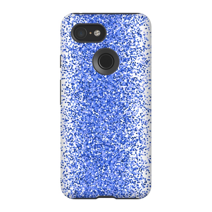 Pixel 3 StrongFit Blue Sparkles by Martina