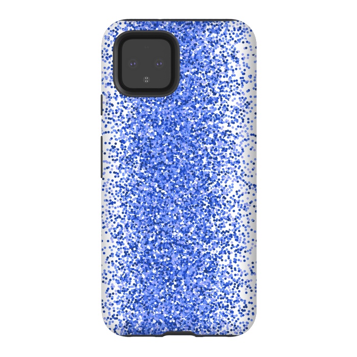 Pixel 4 StrongFit Blue Sparkles by Martina