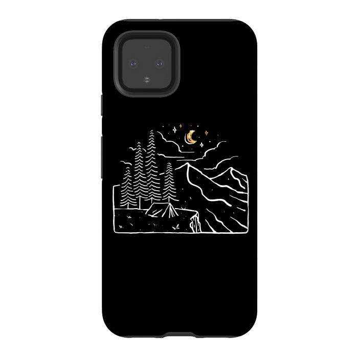 Pixel 4 StrongFit Night Cliffs by Afif Quilimo