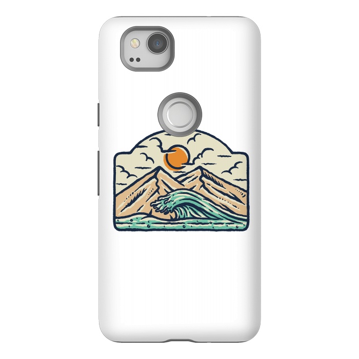 Pixel 2 StrongFit Mountain and Wave by Afif Quilimo