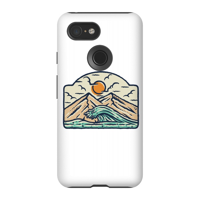 Pixel 3 StrongFit Mountain and Wave by Afif Quilimo