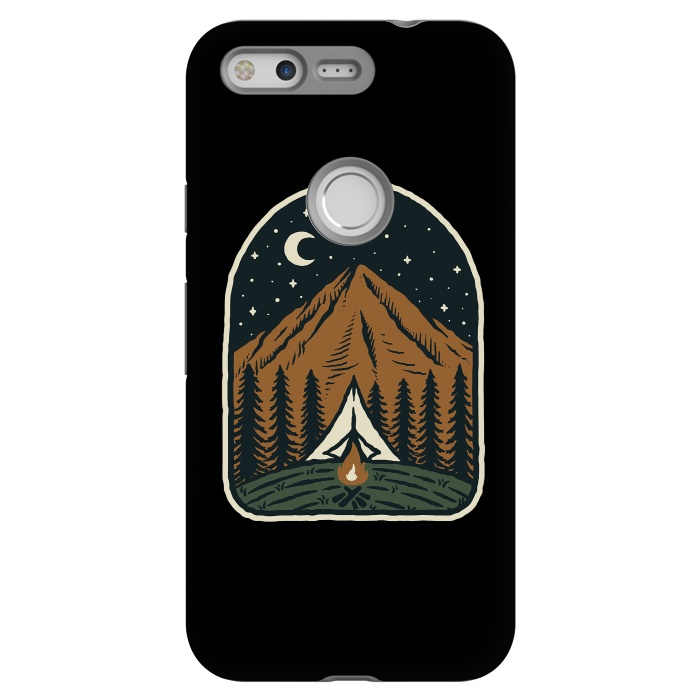 Pixel StrongFit Camp Mountain Night by Afif Quilimo
