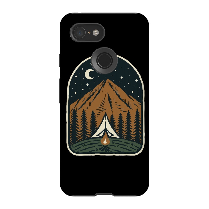 Pixel 3 StrongFit Camp Mountain Night by Afif Quilimo