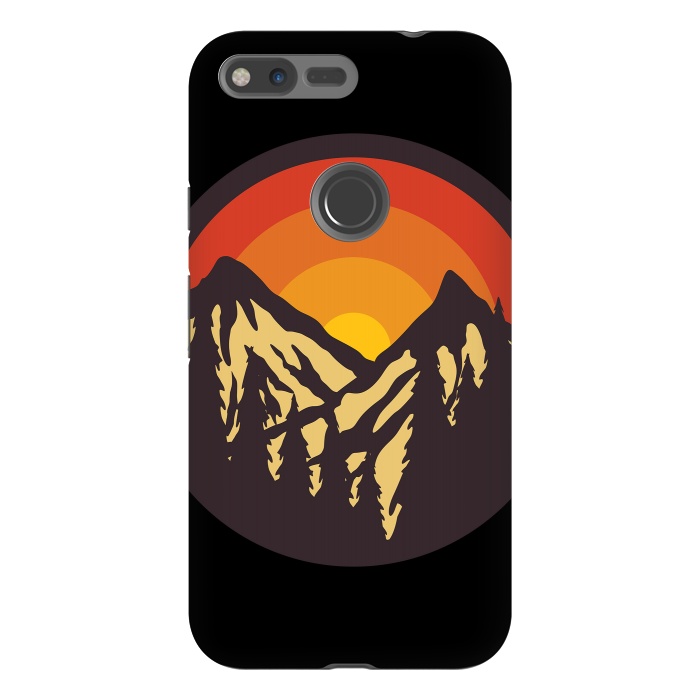 Pixel XL StrongFit Mountain Sunset by Afif Quilimo
