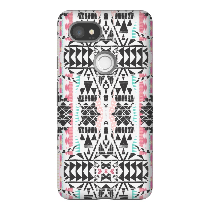 Pixel 2XL StrongFit Playful tribal ethnic triangles by Oana 