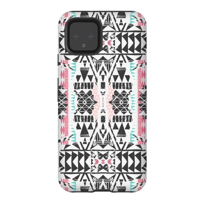 Pixel 4 StrongFit Playful tribal ethnic triangles by Oana 