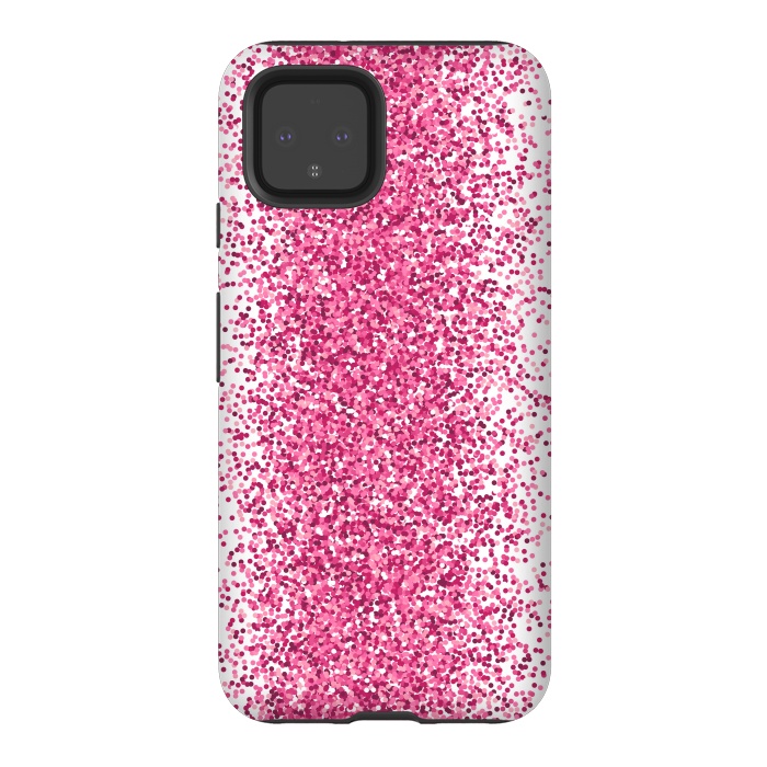 Pixel 4 StrongFit Pink Sparkles by Martina
