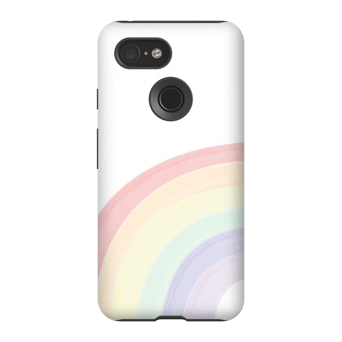 Pixel 3 StrongFit Pastel Rainbow by Martina