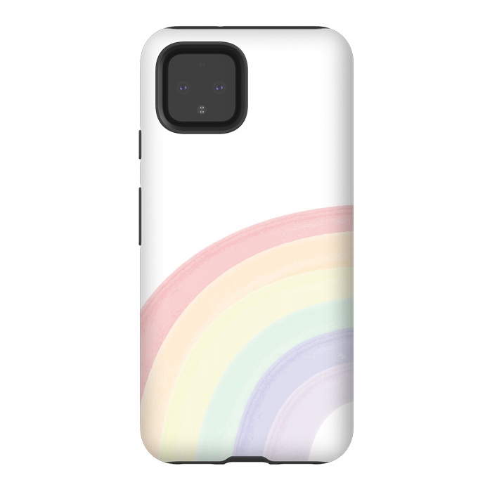 Pixel 4 StrongFit Pastel Rainbow by Martina