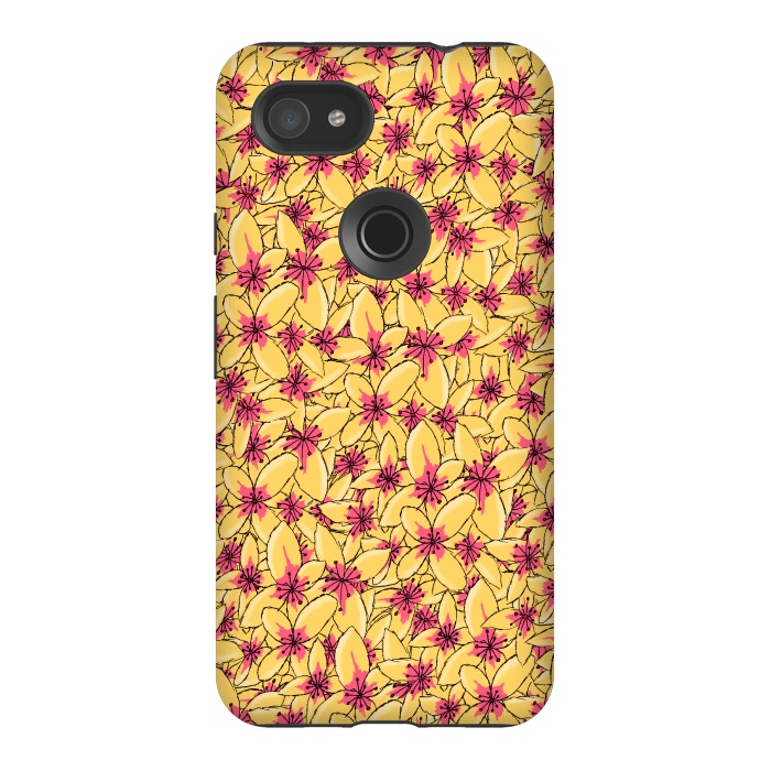 Pixel 3AXL StrongFit Yellow blossom by Steve Wade (Swade)
