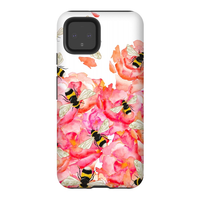 Pixel 4 StrongFit Bee Blossoms by Amaya Brydon