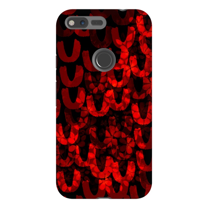 Pixel XL StrongFit Red and black patterns by Josie
