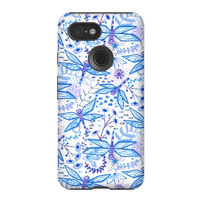 Pixel 3 StrongFit Dragonfly Blues  by Tigatiga