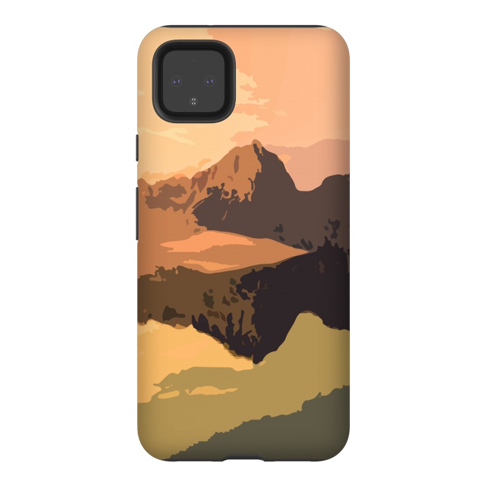 Pixel 4XL StrongFit Mountain Journey by Creativeaxle