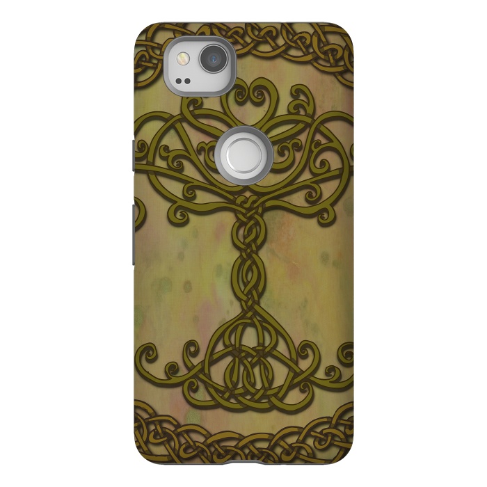 Pixel 2 StrongFit Celtic Tree of Life I by Lotti Brown